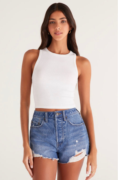 ZT231680- Hannah Crop Rib Tank