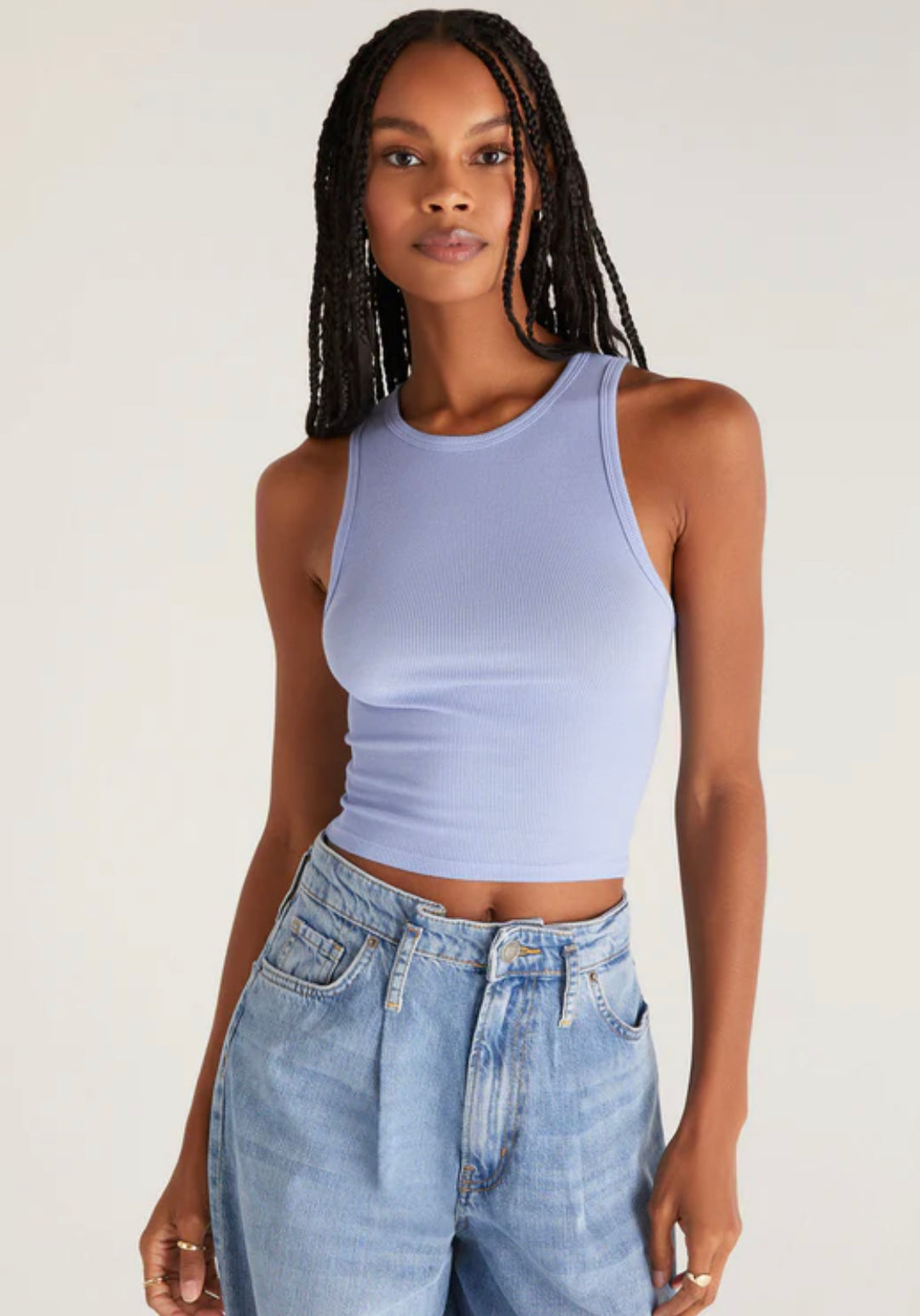 ZT231680- Hannah Crop Rib Tank