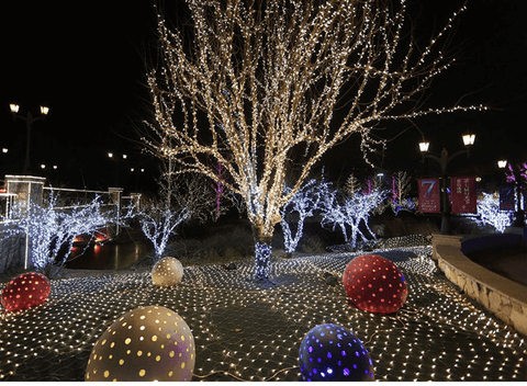 christmas tree net lights