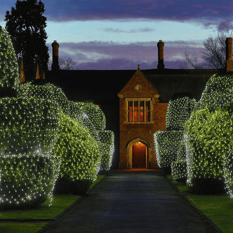 outdoor net lights for bushes