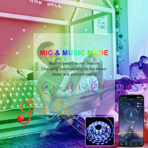 led strip lights- music mode