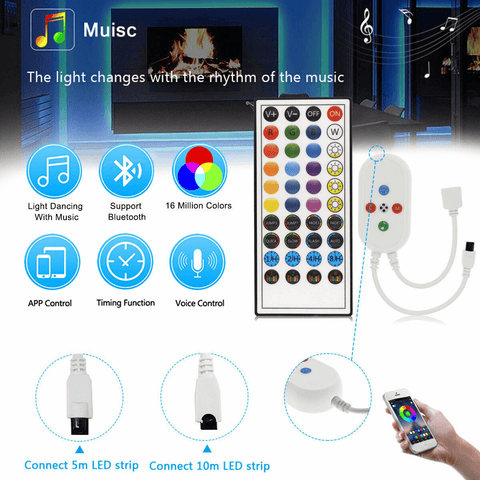 led strip lights with remote Controller