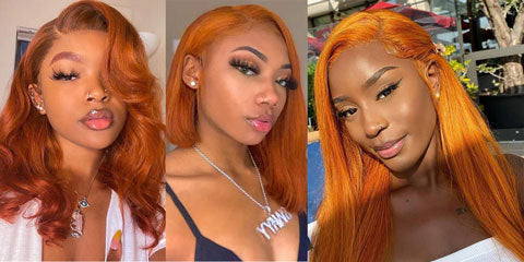 Ginger Wig on Dark Skin