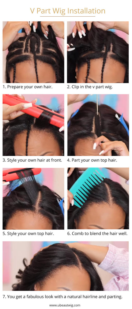 install a v part wig
