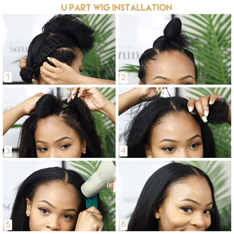 U part wig installation demonstration