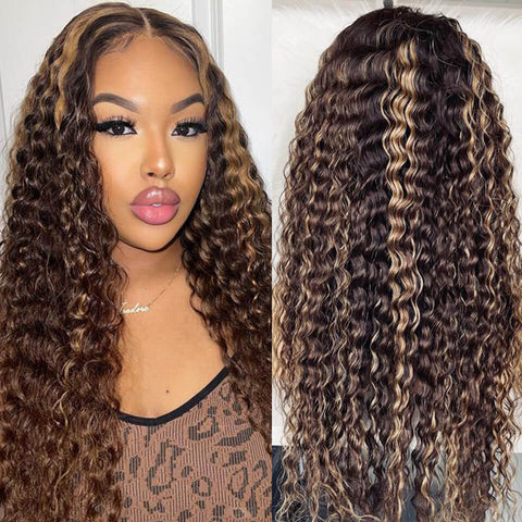 Curly highlight wig