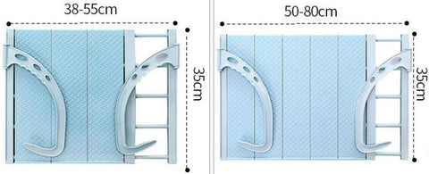 Multi-Function Adjustable Shelf Balcony Drying Rack