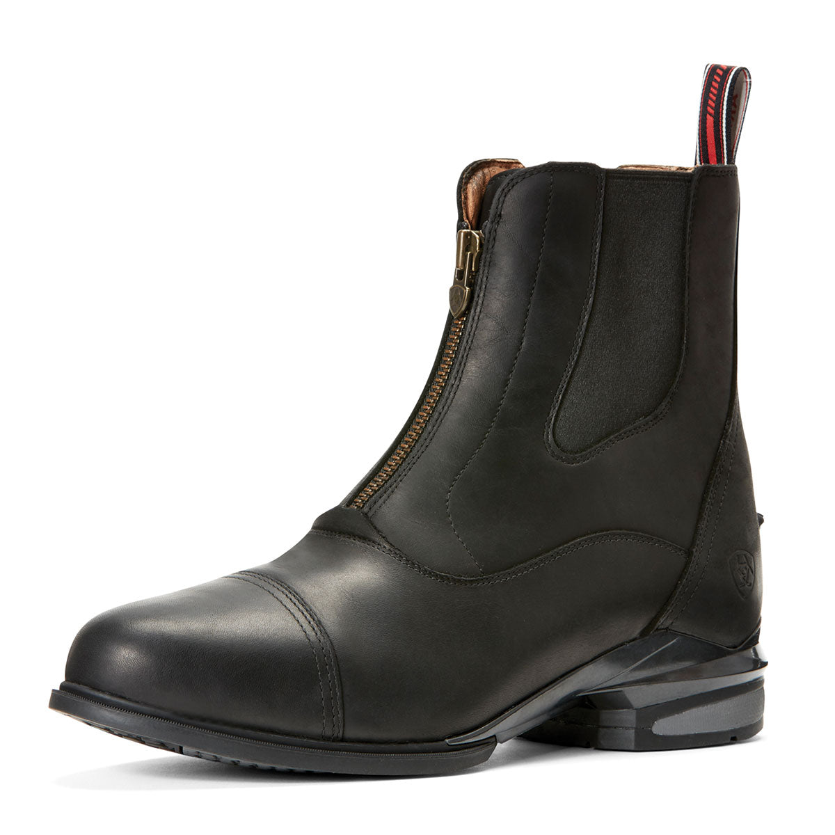 Ariat Devon Nitro Zip Front Black Mens Paddock Boot