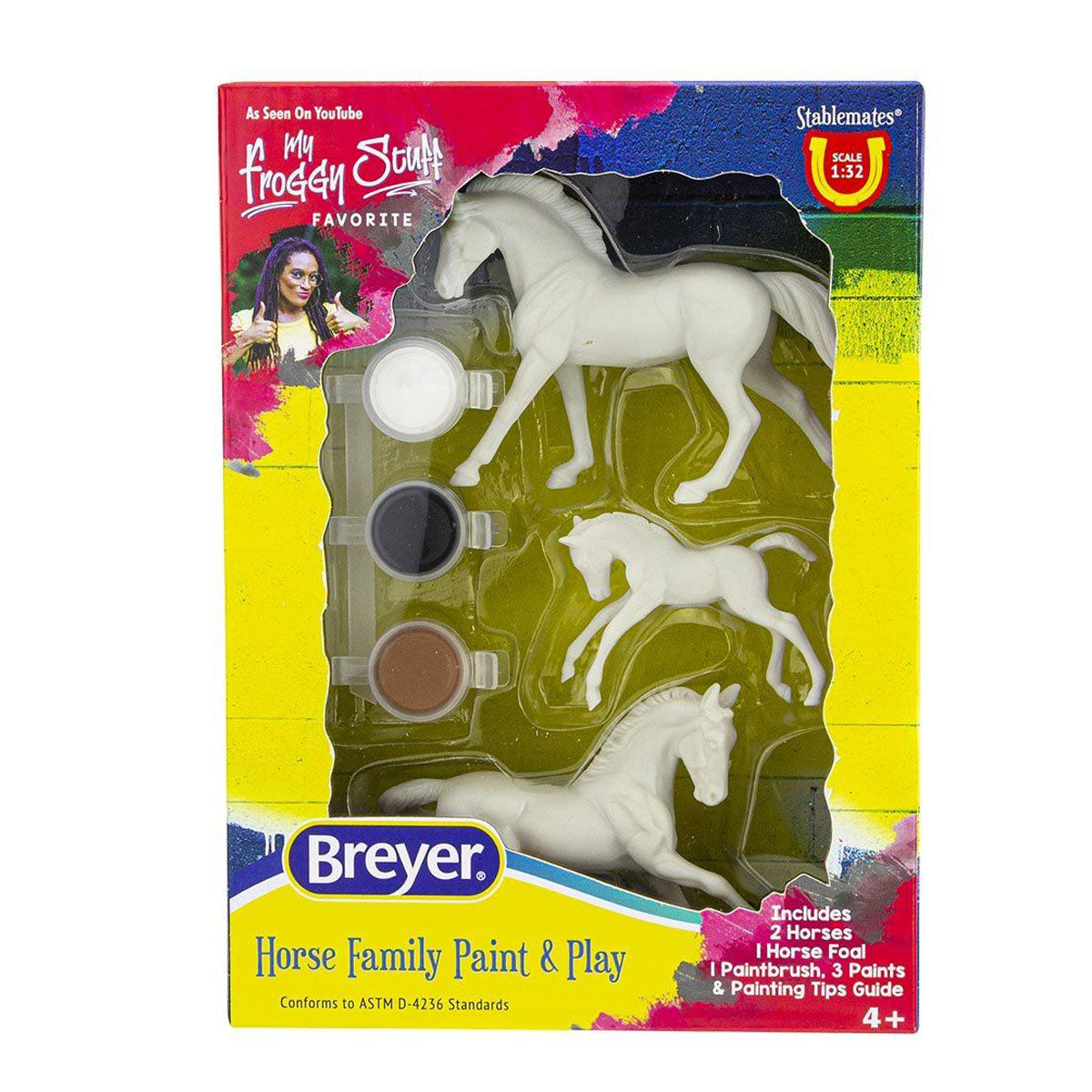Breyer Stablemates Horse Family Paint & Play