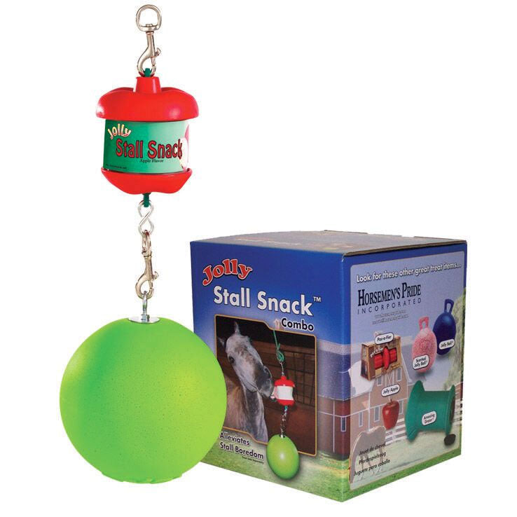 Horsemens Pride Jolly Stall Snack Holder with Apple Scented Jolly Ball