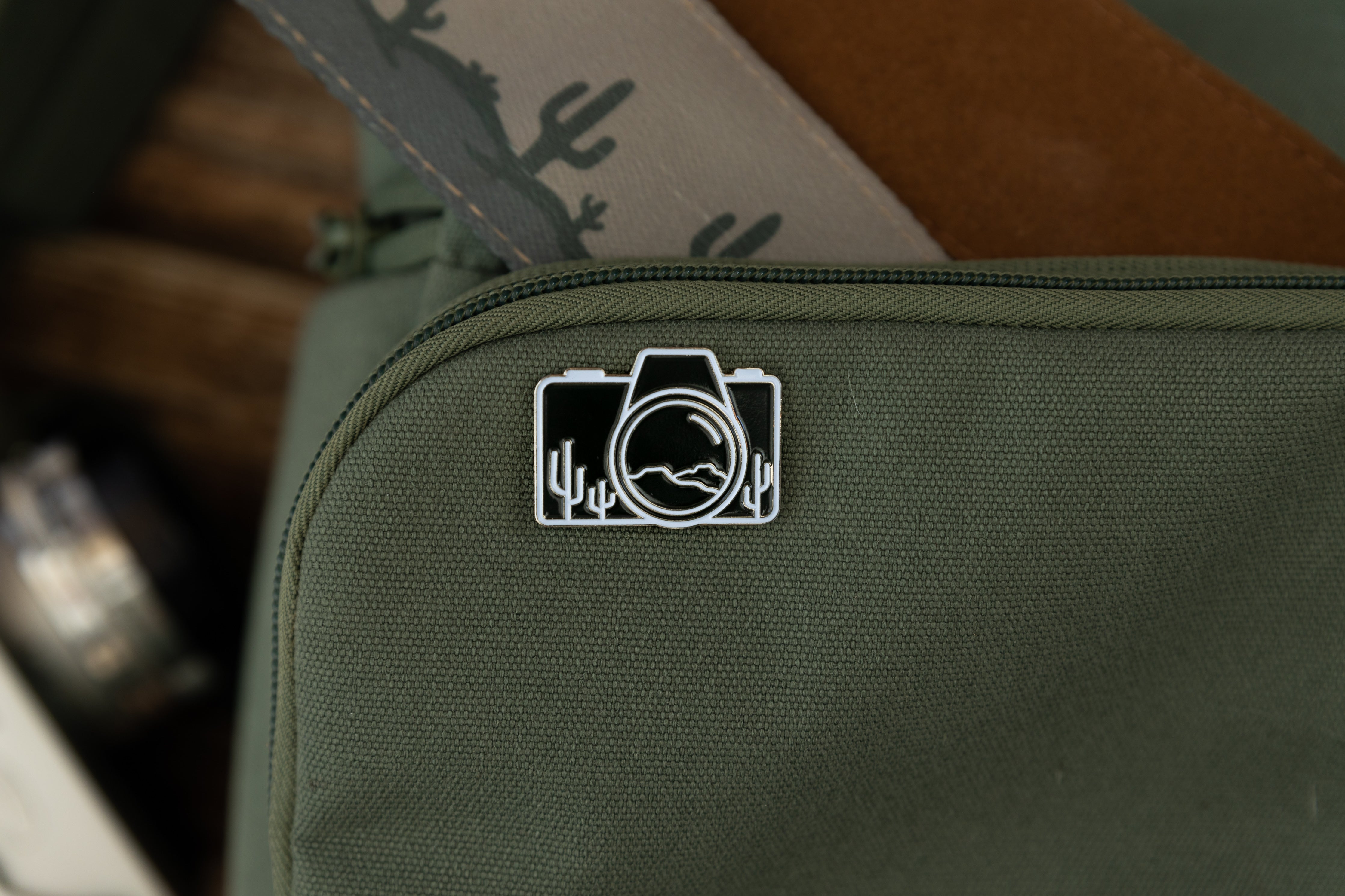 Camera Desert Enamel Pin