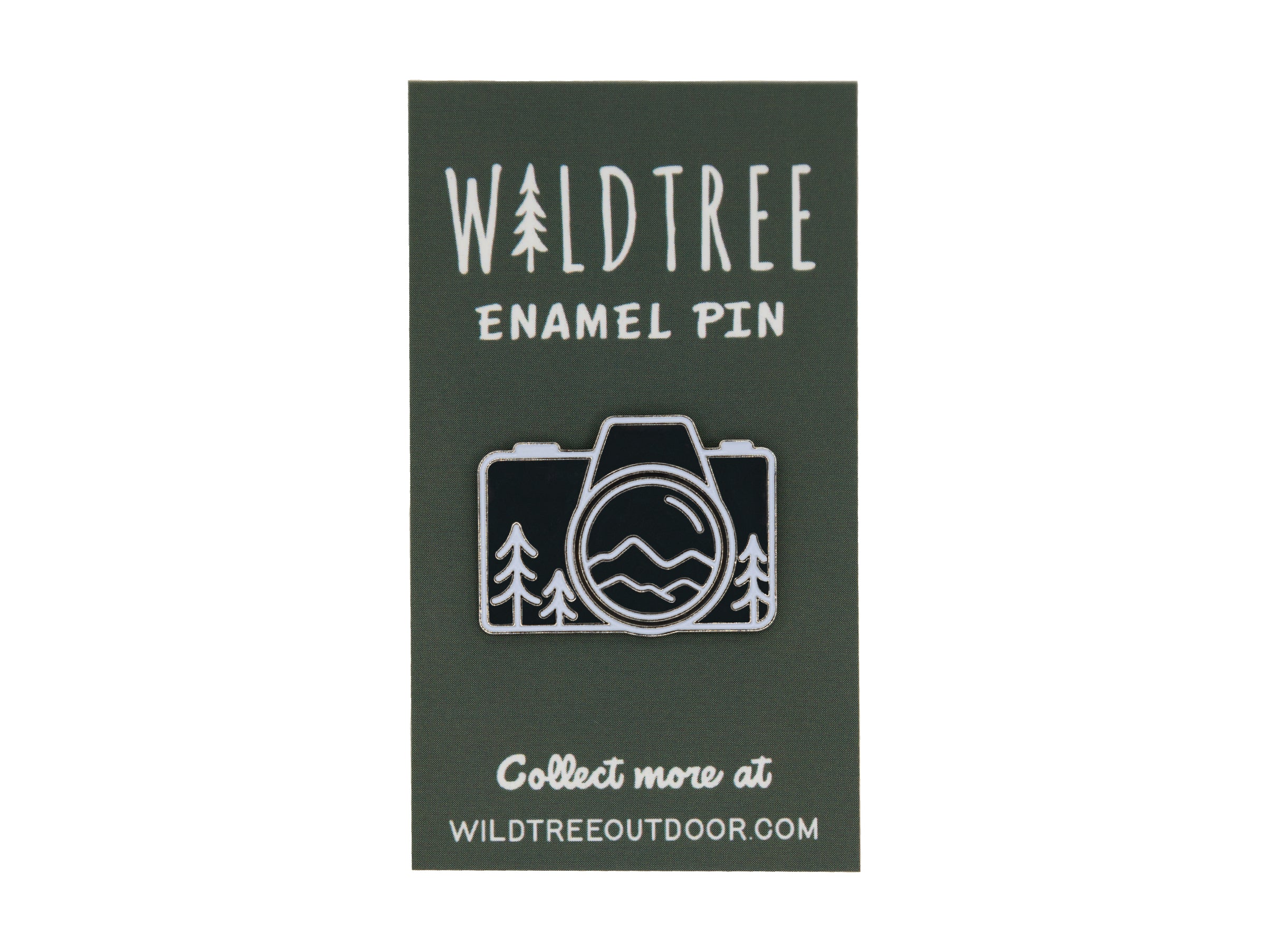 Camera Mountain Enamel Pin