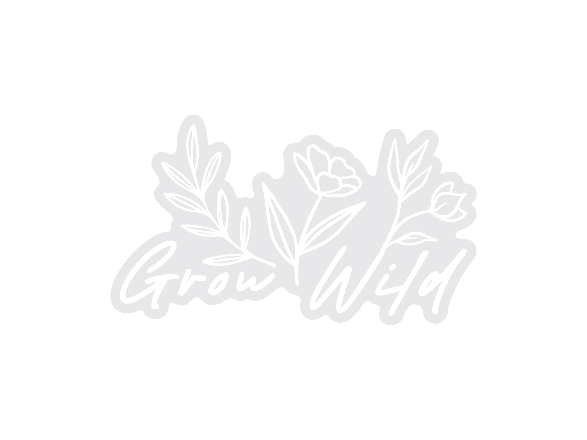 Grow Wild Sticker