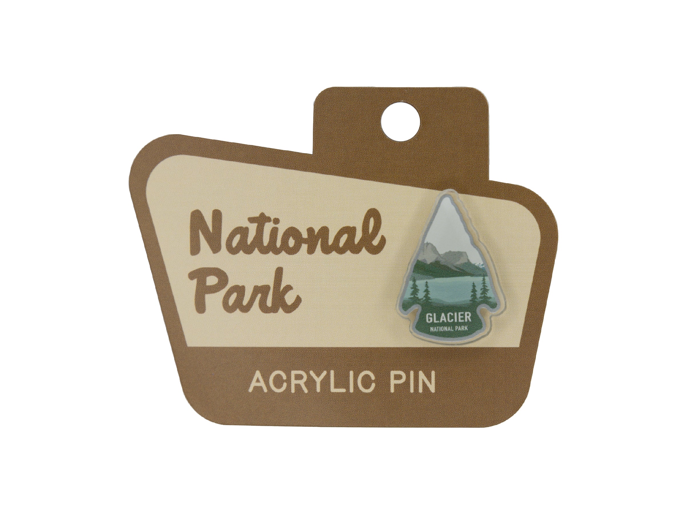 Glacier National Park Acrylic Pin