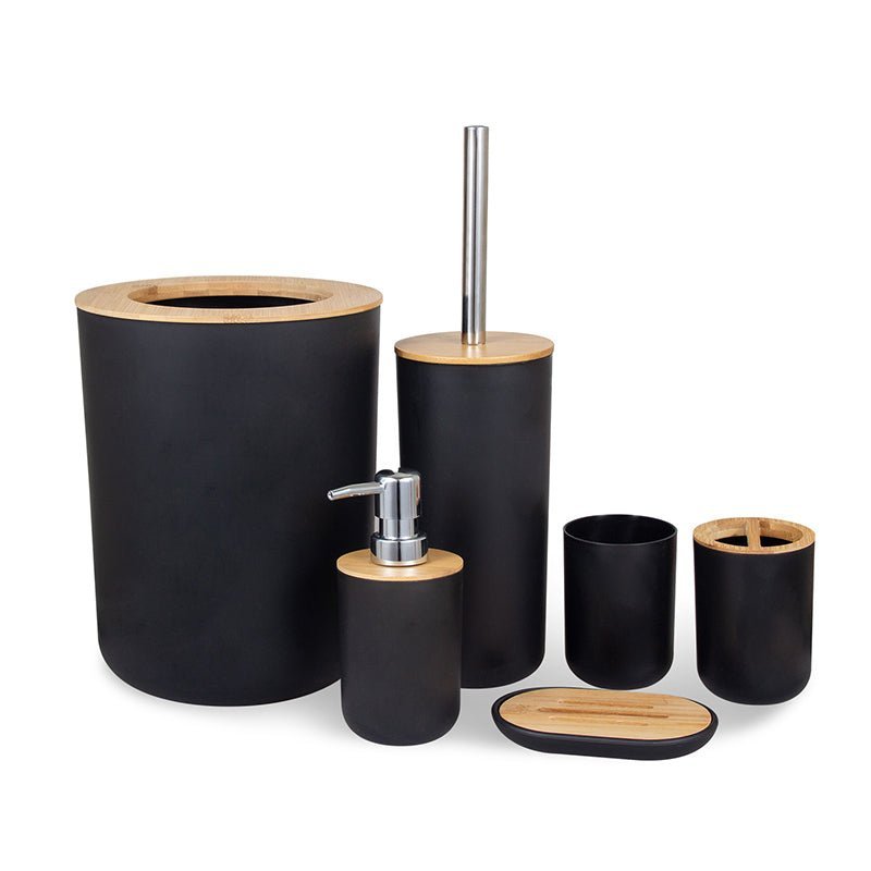 Bamboo Bathroom Set (6Pc)