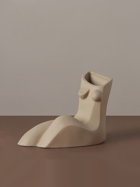 Ceramic Abstract Body Vases