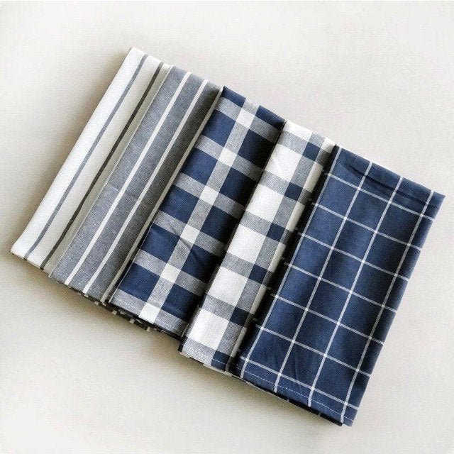 Checked and Striped Napkins (5pk)