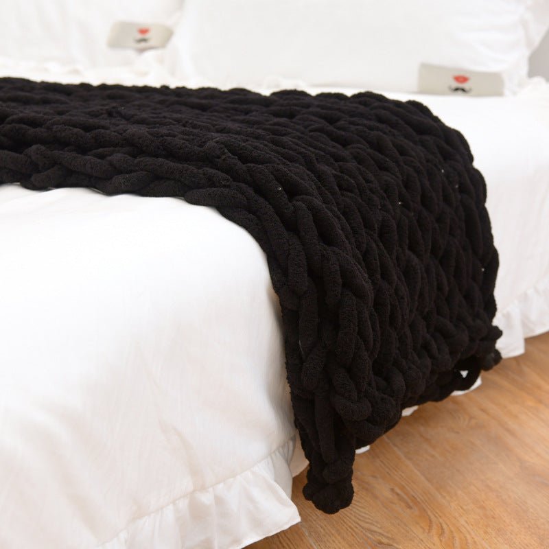 Chunky Knitted Blanket