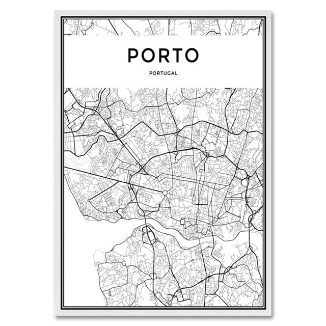 City Map Wall Art