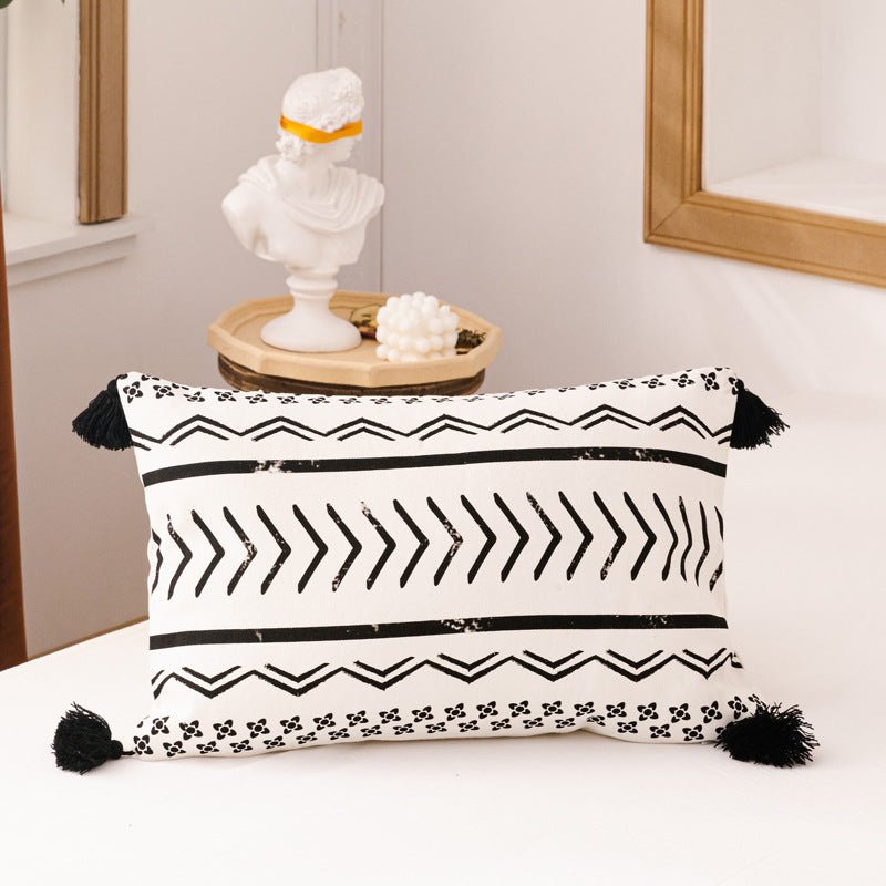 Faux Leather Chevron Cushions