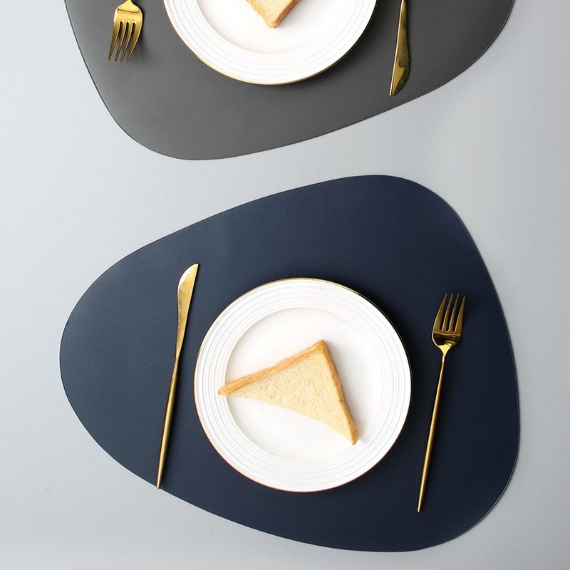 Faux Leather Placemat and Coaster