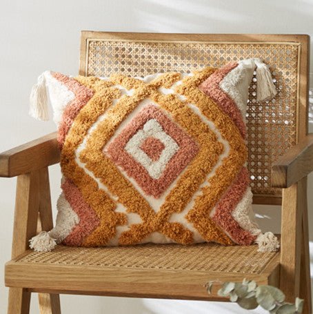 Moroccan Sunset Tufted Cushion Covers