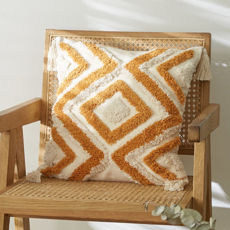 Moroccan Sunset Tufted Cushion Covers