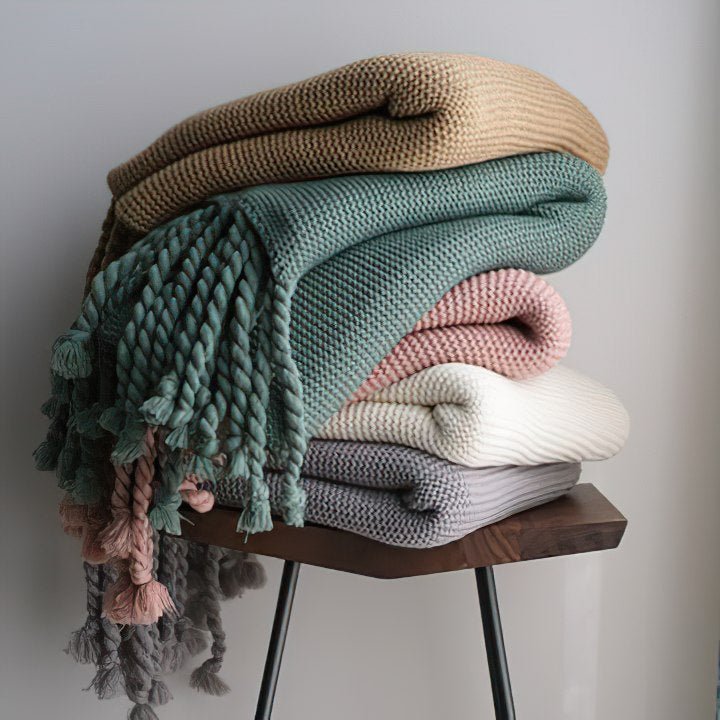 Tassel Woolen Blanket