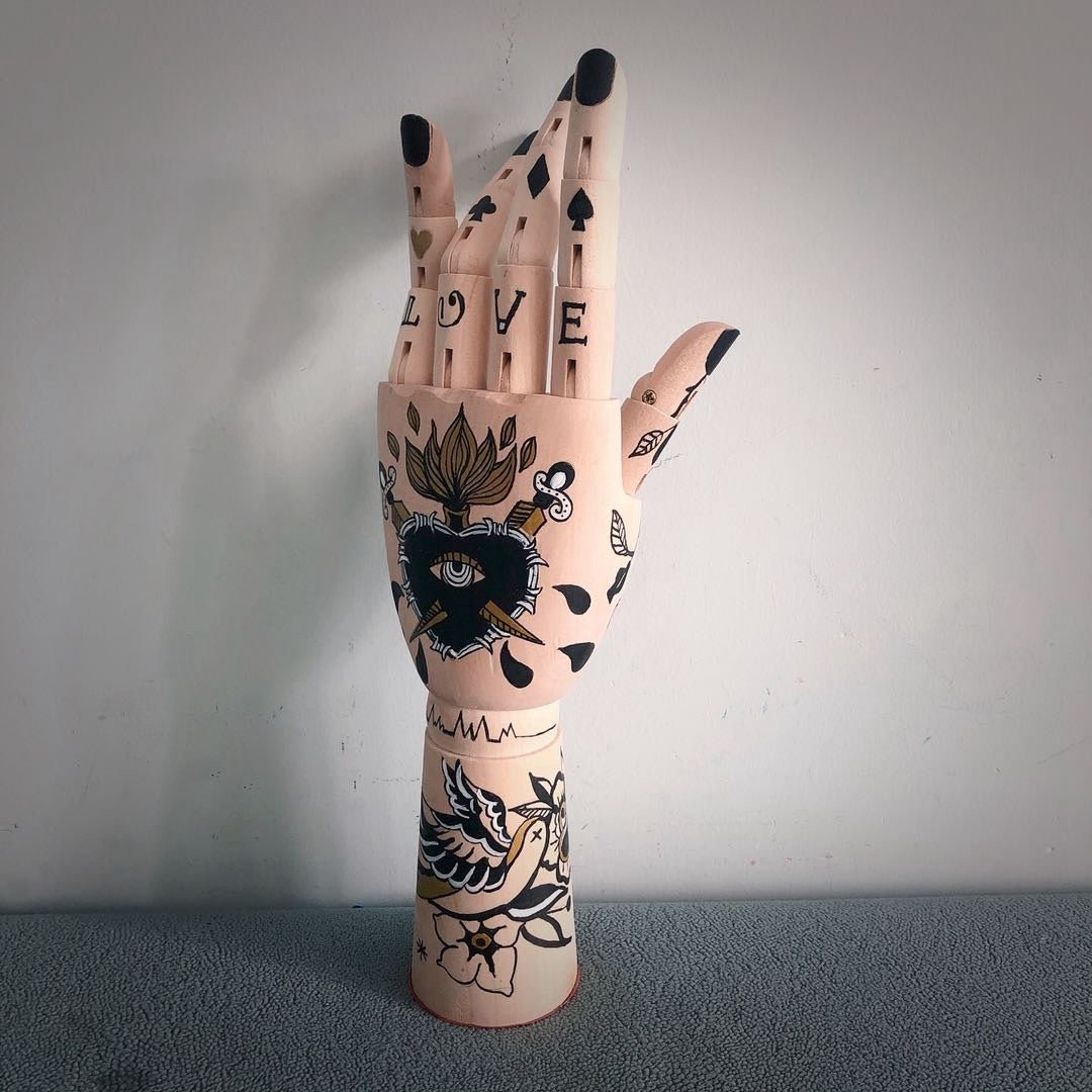 Tattooed Mannequin Hands