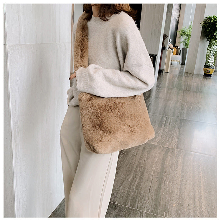 Faux Fur Crossbody Bag