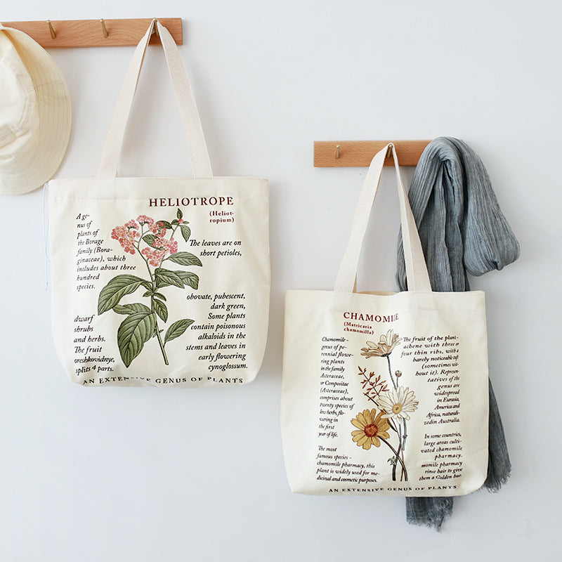 Botanical Flowers Tote Bag