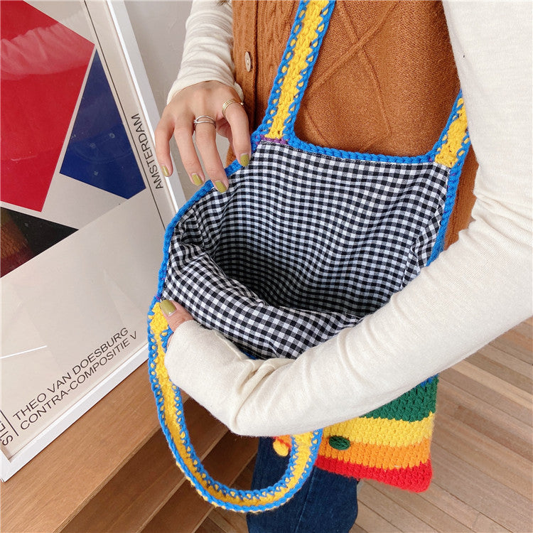 Rainbow Crochet Bag