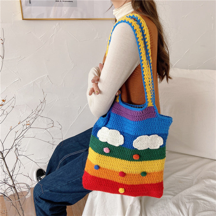 Rainbow Crochet Bag