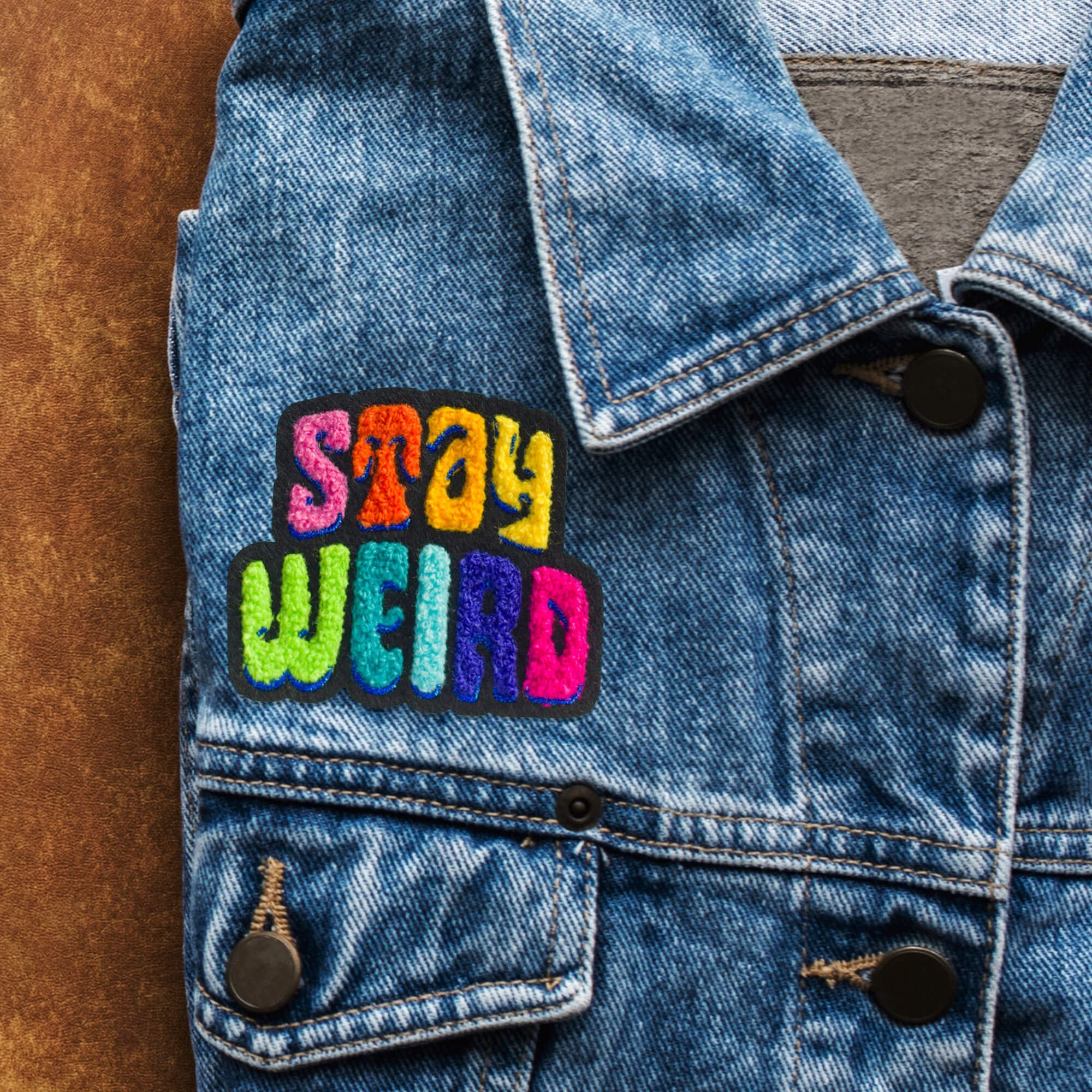 Stay Weird Vintage Chenille Patch