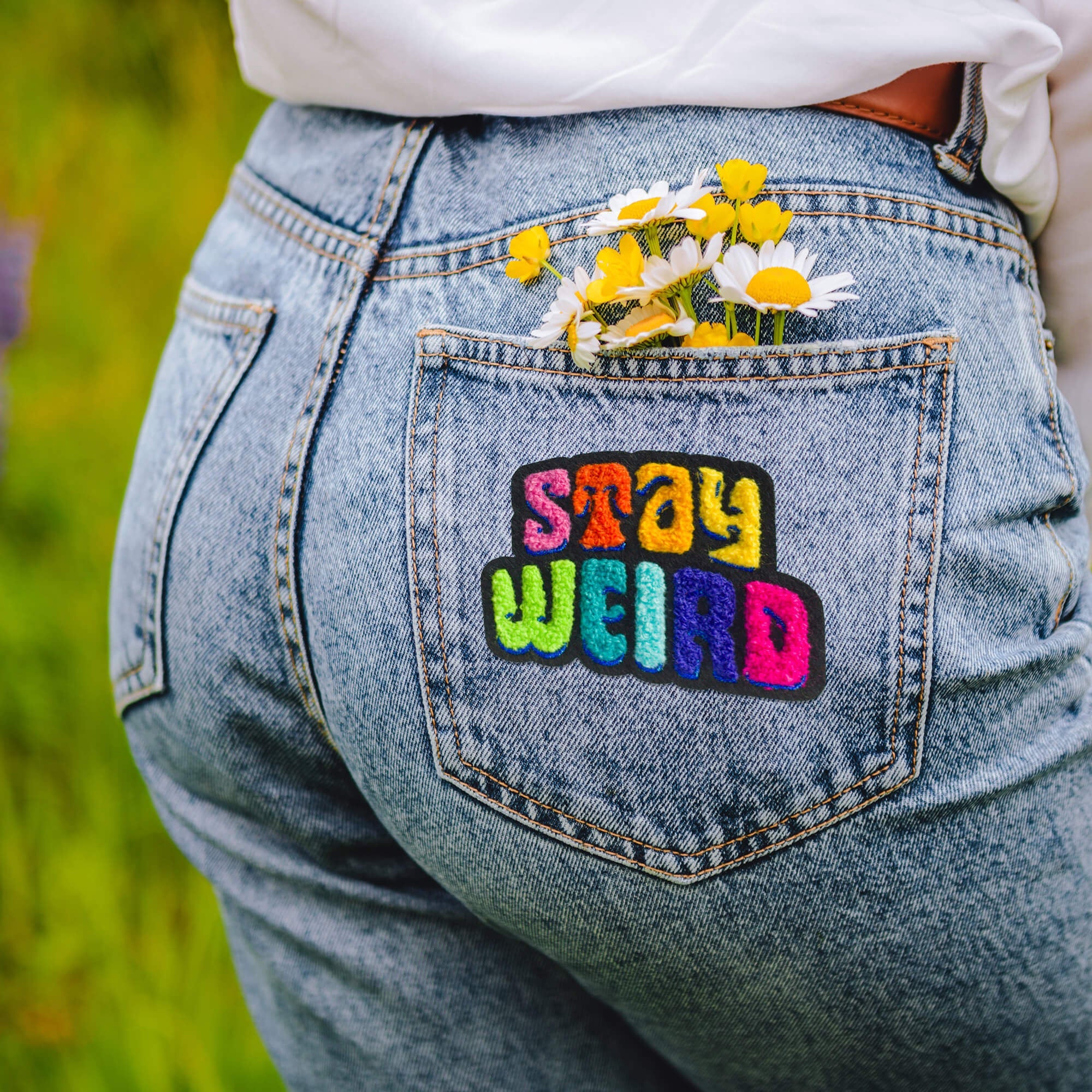 Stay Weird Vintage Chenille Patch