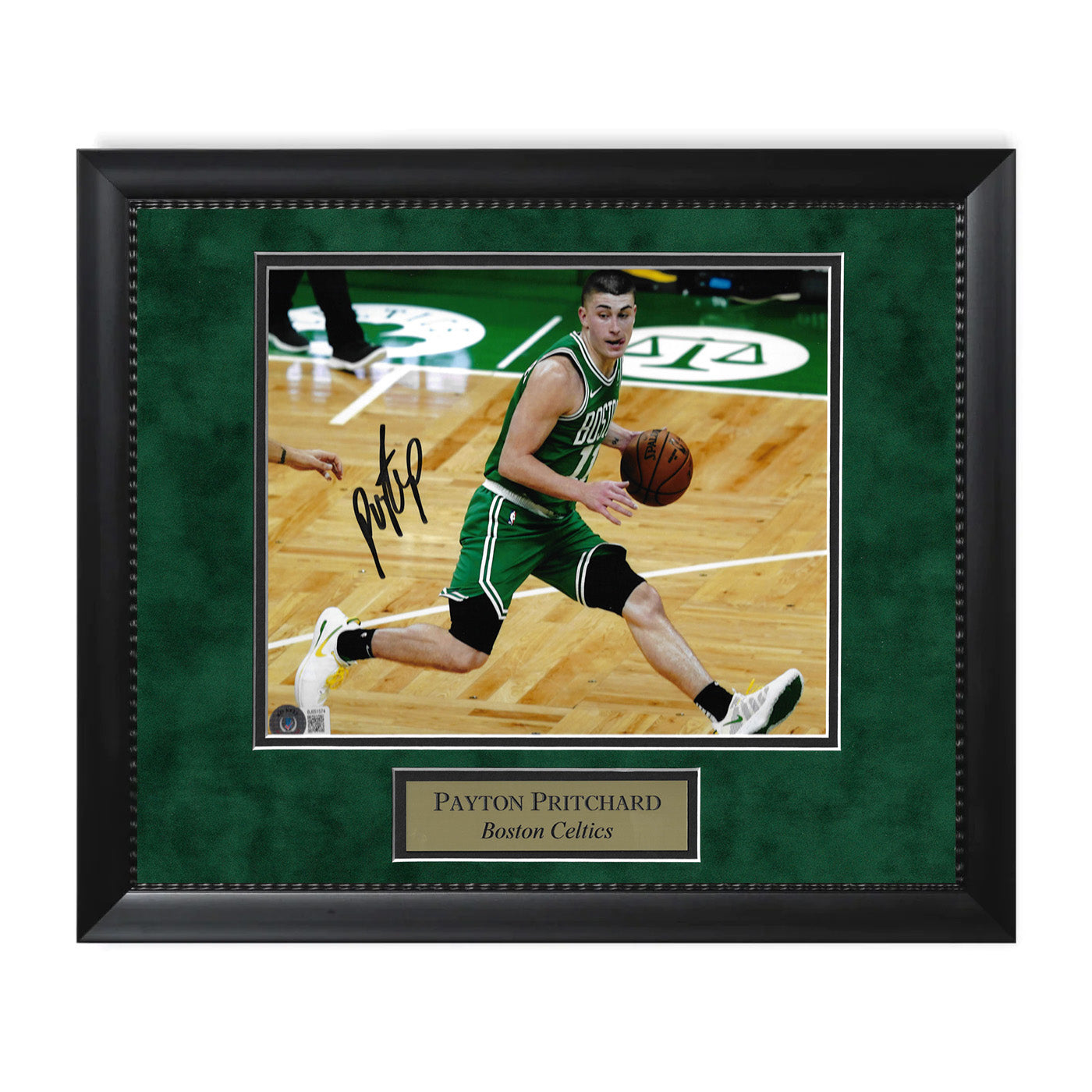 Payton Pritchard Boston Celtics Autographed 8x10 Photo Framed to 11x14 NEP