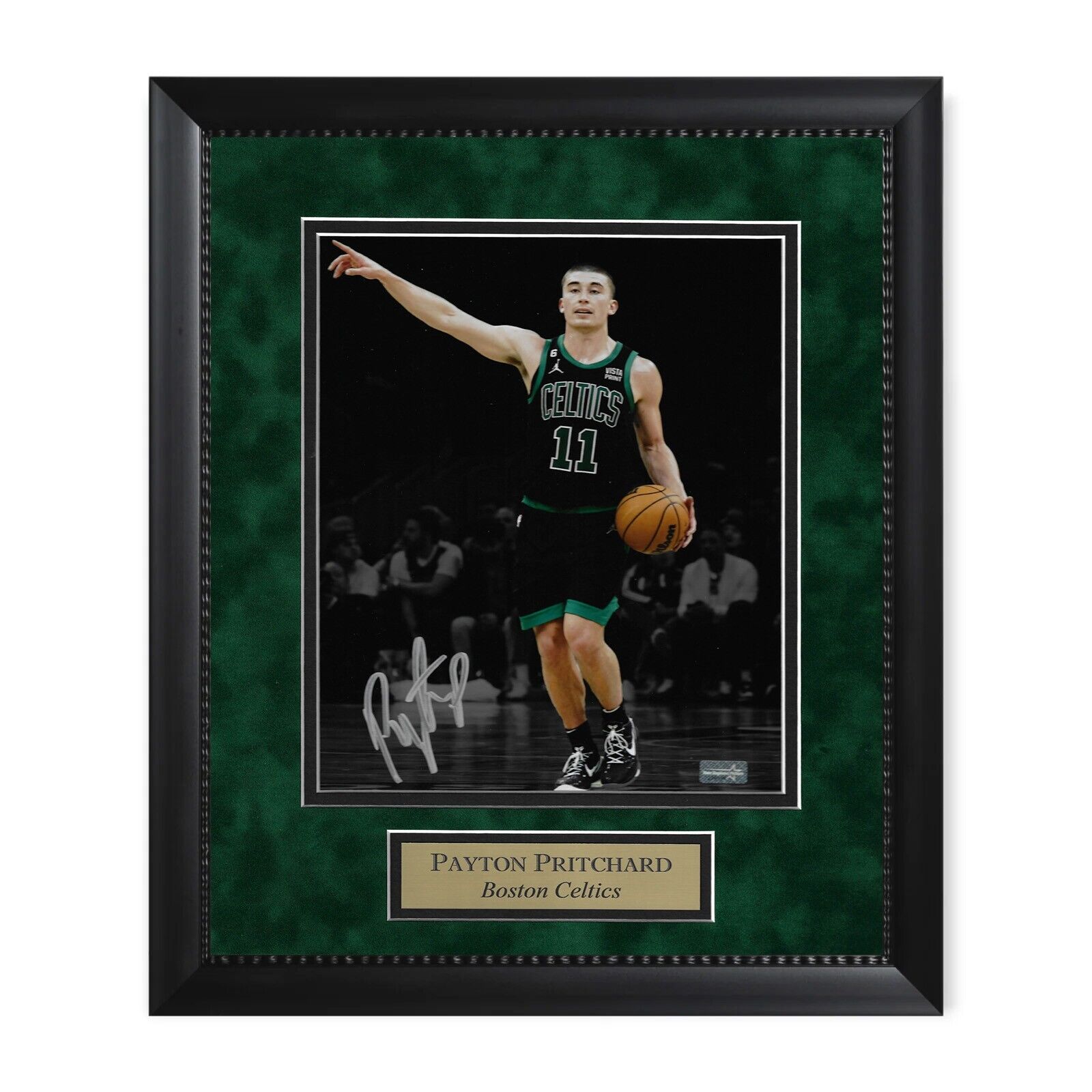Payton Pritchard Boston Celtics Autographed 8x10 Photo Framed to 11x14 NEP
