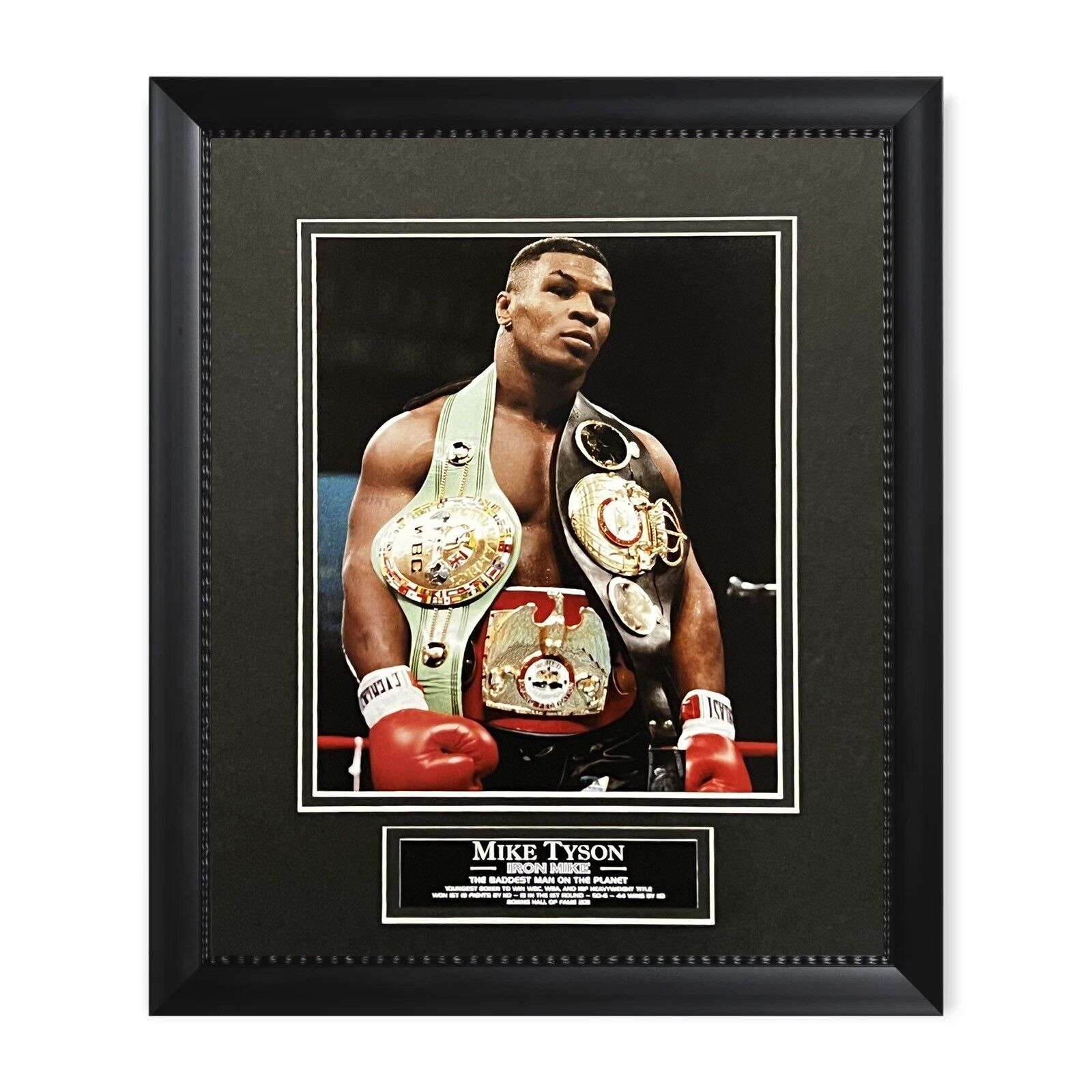 Mike Tyson Unsigned Photograph Framed to 11x14
