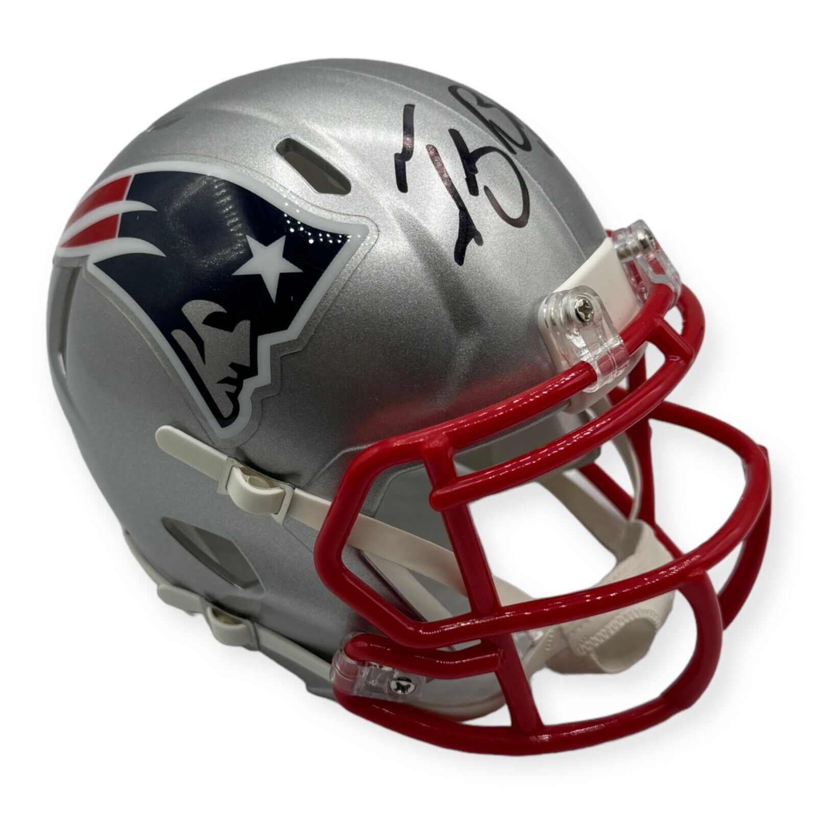 Tedy Bruschi New England Patriots Autographed Mini Helmet JSA