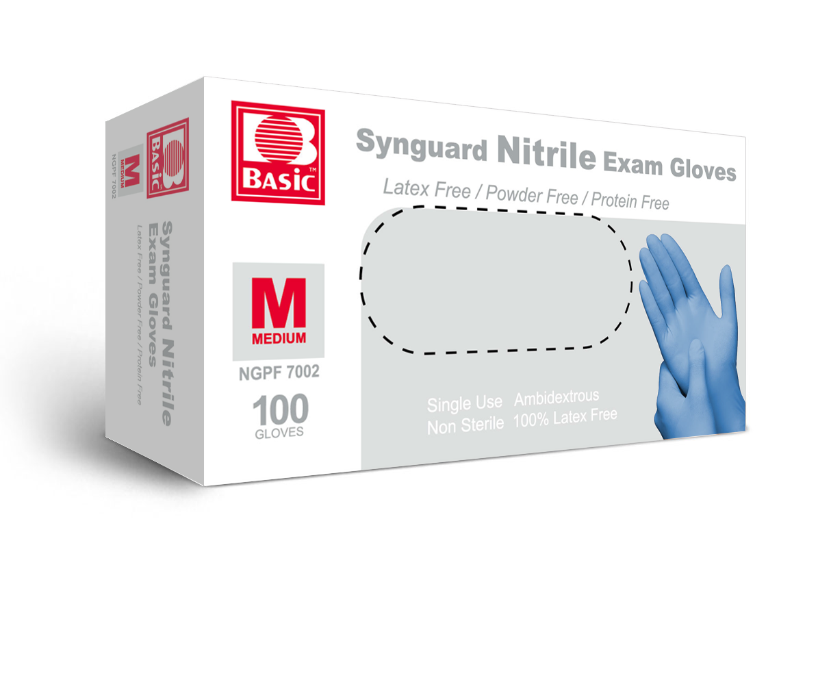 Synguard Nitrile Exam Gloves 100 pcs