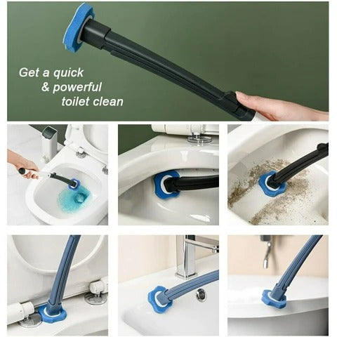 Replaceable Disposable Refill Heads Toilet Wand