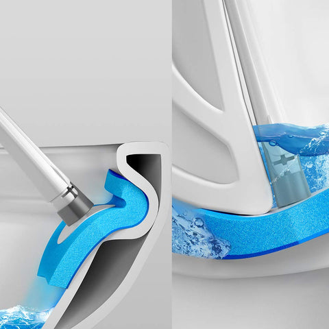 Replaceable Disposable Refill Heads Toilet Wand