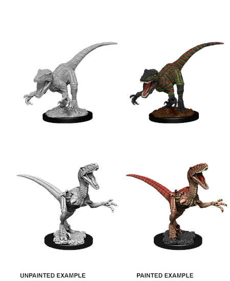 WizKids Deep Cuts Unpainted Miniatures: Raptors (2)