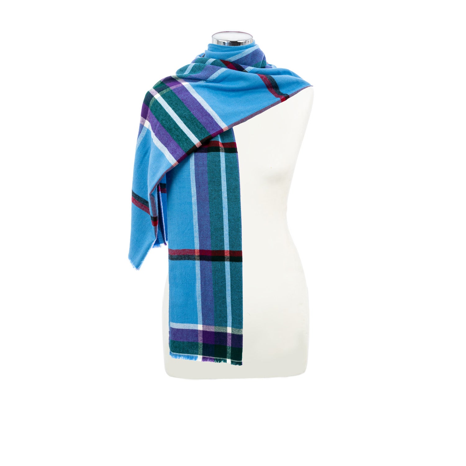 World Peace Tartan Brushed Cotton Scarf