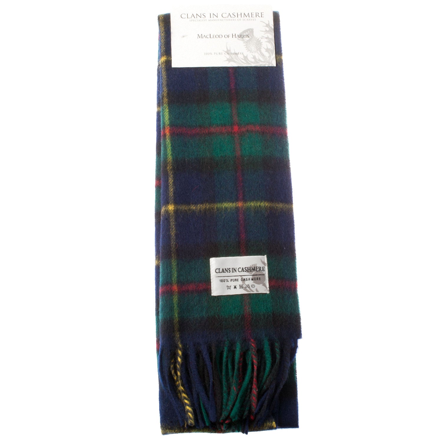 Cashmere Scottish Tartan Clan Scarf  Macleod Of Harris