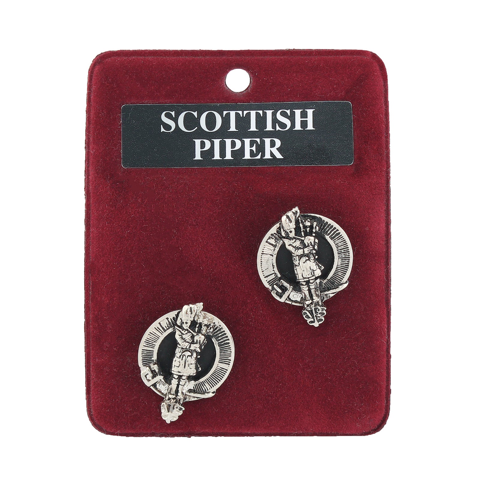 Art Pewter Cufflinks Piper