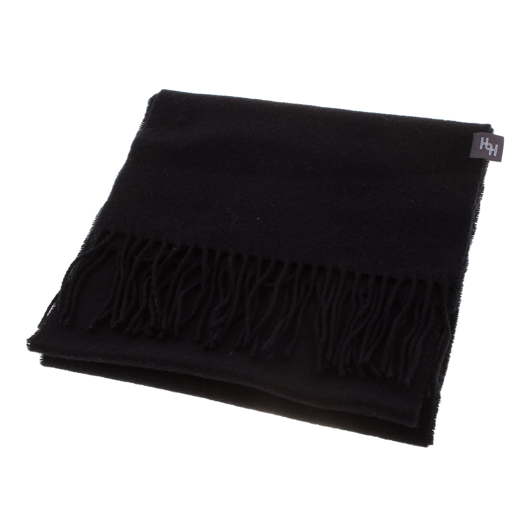 House of Hogarth Lambswool Scarf  Black