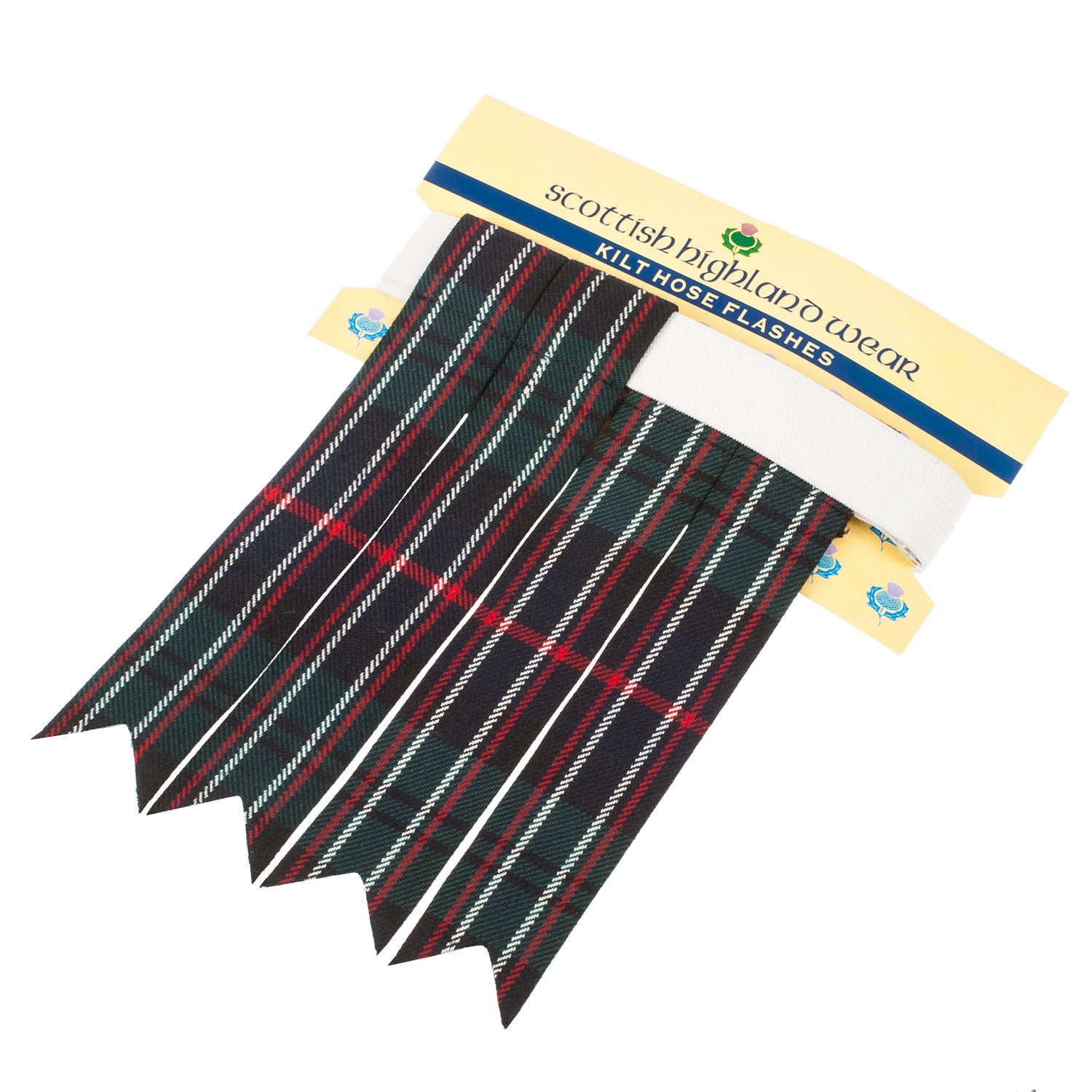 Traditional Polyviscose Tartan Flashes Scottish National