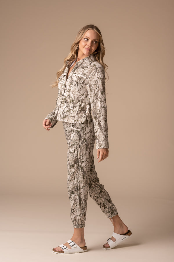 Izzy Printed Cupro Cargo Jogger - Marrakech