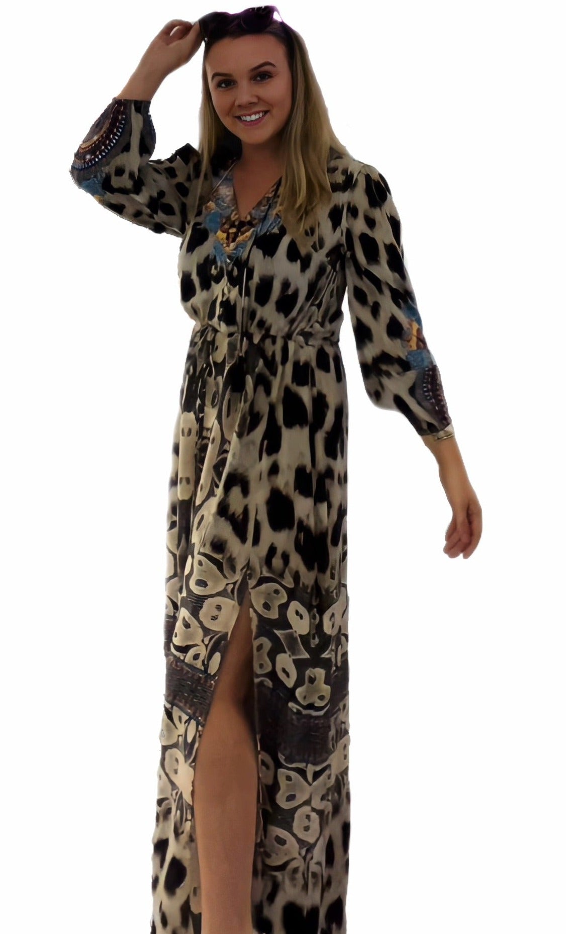 Palm Beach Maxi Dress Careyes - Moda Baronessa